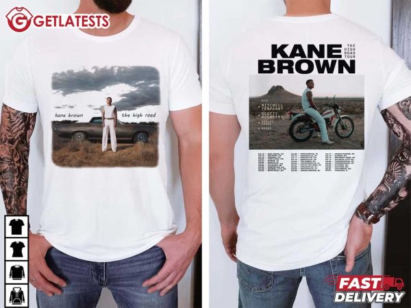 Kane Brown 2025 The High Road Tour Music T Shirt (1)