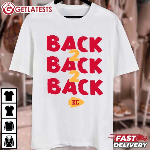 Kansas City Chiefs Back 2 Back 2 Back T Shirt (2)