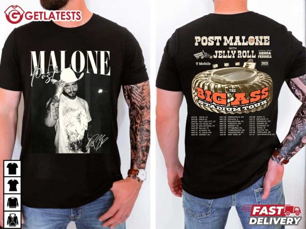 Post Malone The Big Ass Stadium Tour T Shirt (1)