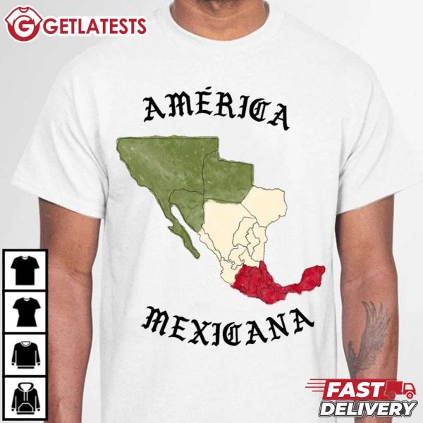 America Mexicana Map Of 1823 T Shirt (4)