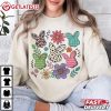 Grandmillennial Easter Boho Easter Chinoiserie Bunny Floral T Shirt (1)