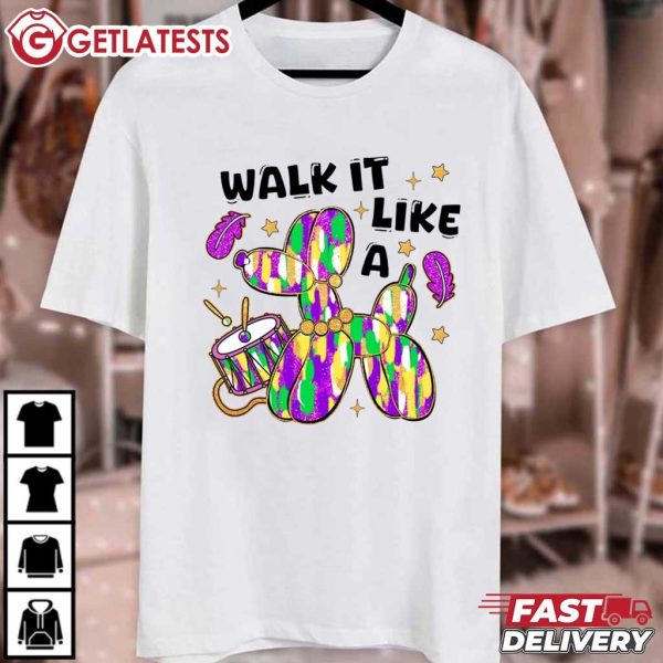 Walk It Like A Dog Mardi Gras T Shirt (2)