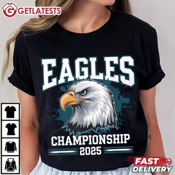 Eagles Championship 2025 Super Bowl LIX T Shirt (1)