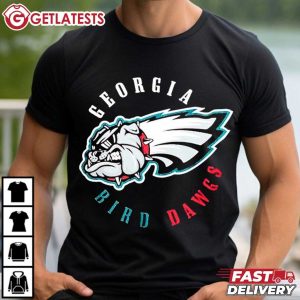 Georgia Bird Dawgs Philadelphia Eagles Bulldog T Shirt (3)