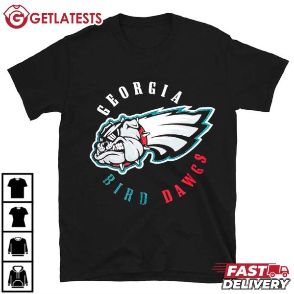 Georgia Bird Dawgs Philadelphia Eagles Bulldog T Shirt (2)