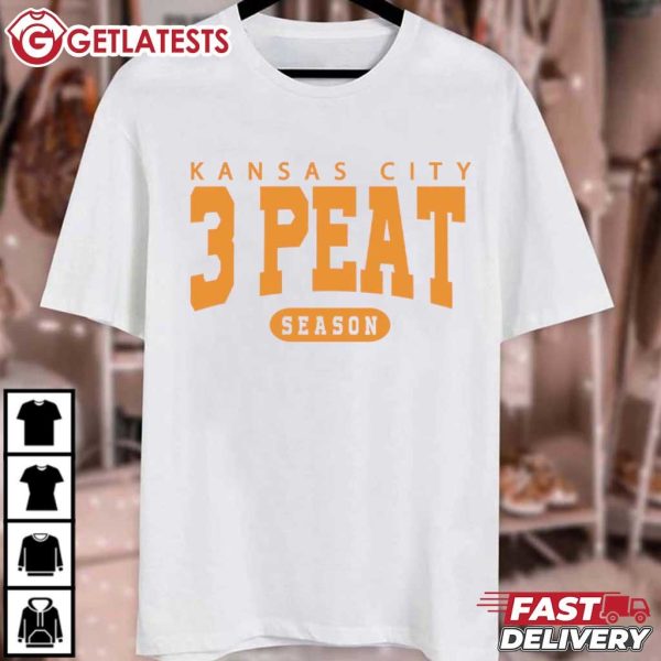 Kansas City Chiefs 3 Peat Season Football T Shirt (4)