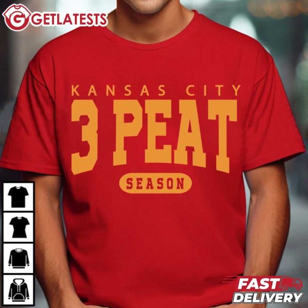 Kansas City Chiefs 3 Peat Season Football T Shirt (3)