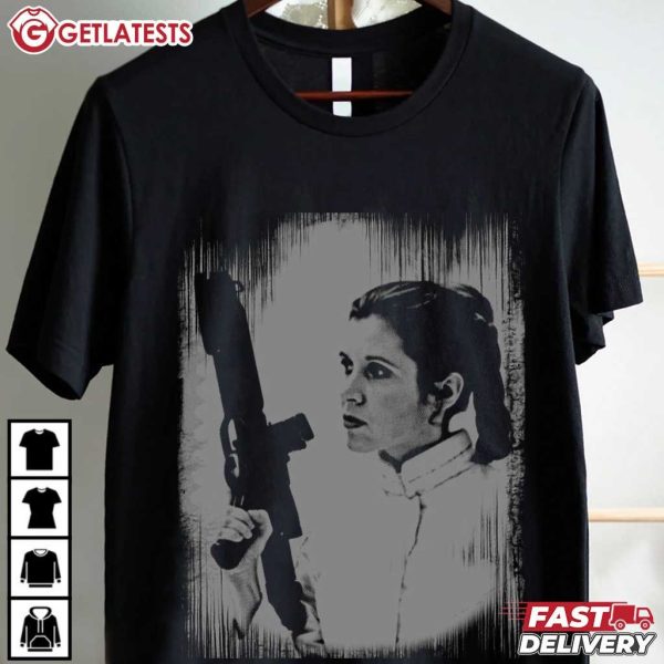 Princess Leia Gun Star Wars T Shirt (2)