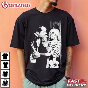 Vincent Price Smoking Skeleton Horror Movie T Shirt (4)