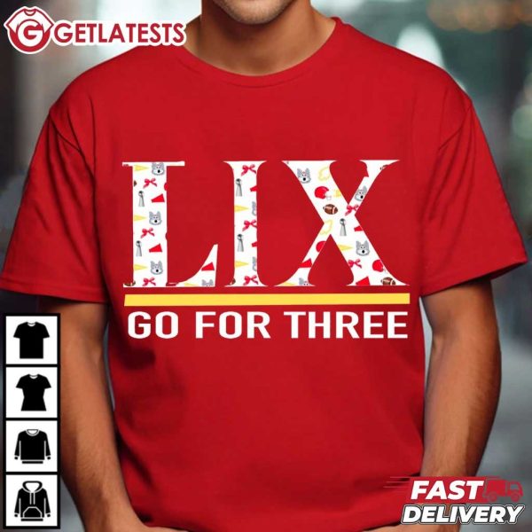 Kansas City Chiefs LIX Go For Three T Shirt (4)