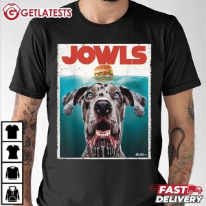 Merle Great Dane Jowls Burger Lovers T Shirt (3)