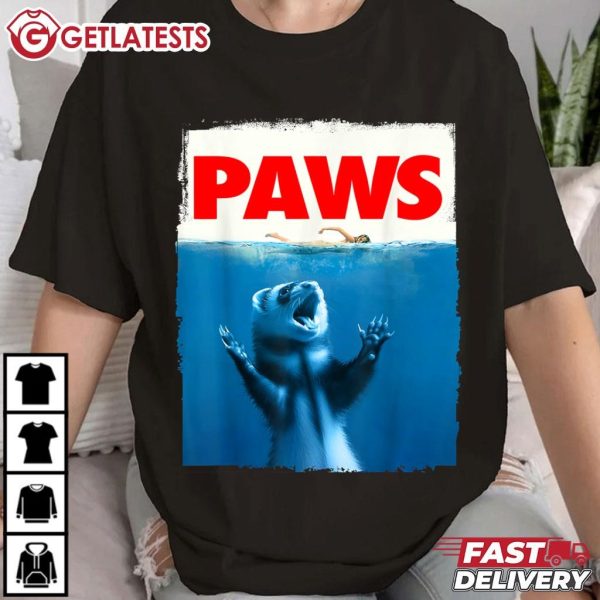 Paws Ferret Funny Ferret Lover T Shirt (1)