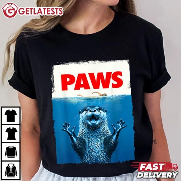 Paws Otters Funny Otters Lover T Shirt (1)