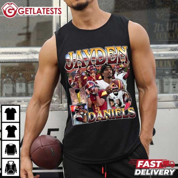 Jayden Daniels American Football Bootleg T Shirt (4)