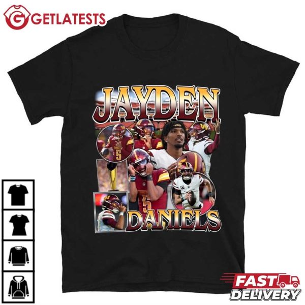 Jayden Daniels American Football Bootleg T Shirt (2)