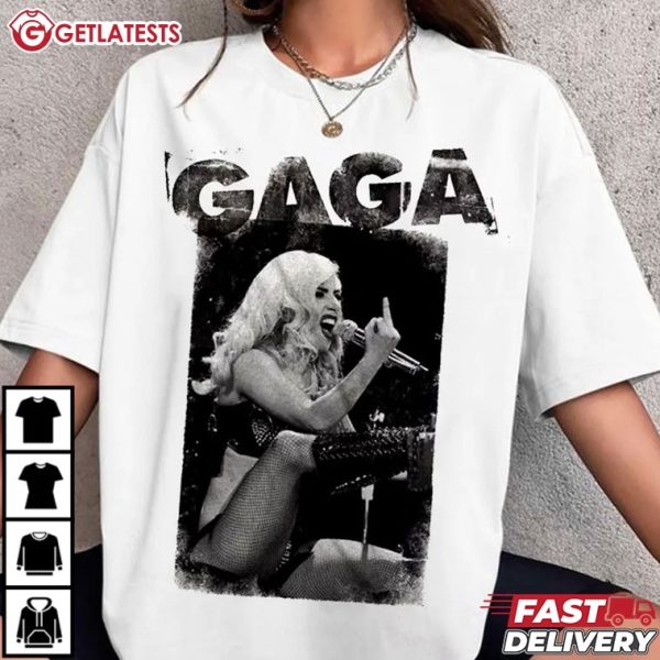 Lady Gaga Middle Finger Performances Music T Shirt (1)