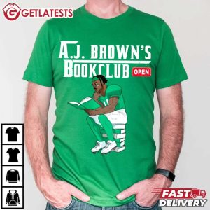 AJ Brown's Book Club Open Football T Shirt (3)