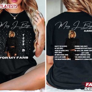 Mary J Blige For My Fans Tour 25 Music T Shirt (1)