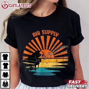 Air Supply Piano Vintage Music T Shirt (1)