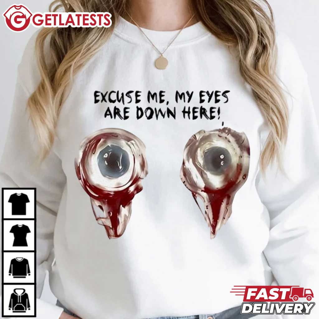 My Eyes Are Down Here Weirdcore Vintage Y2K T-Shirt My Eyes Are Down Here Weirdcore Vintage Y2K T-Shirt