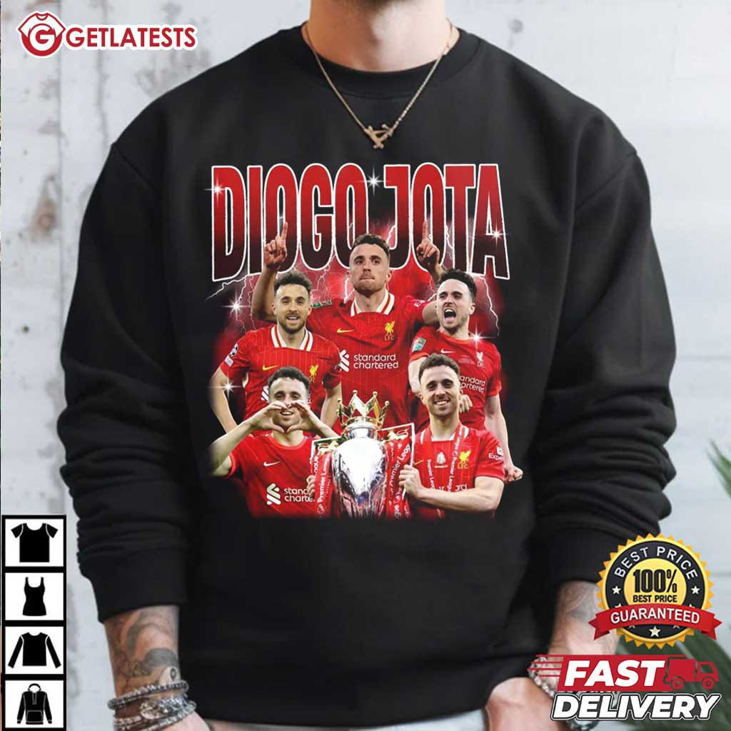 Diogo Jota RIP 1996-2025 Liverpool FC Premier League T-Shirt Diogo Jota RIP 1996-2025 Liverpool FC Premier League T-Shirt