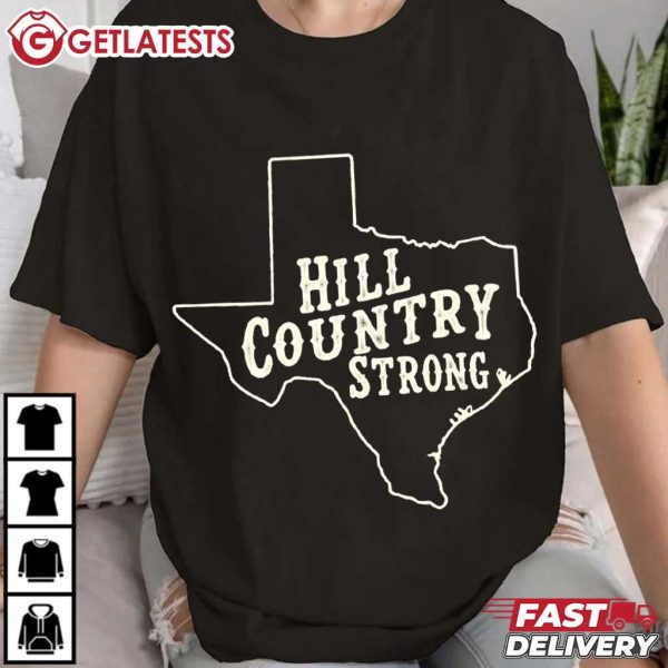 Hill Country Strong Disaster Relief Fundraiser Texas Flood Support T Shirt (1 (3)