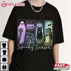 Spooky Season Vintage Halloween Horror Night T Shirt (3)