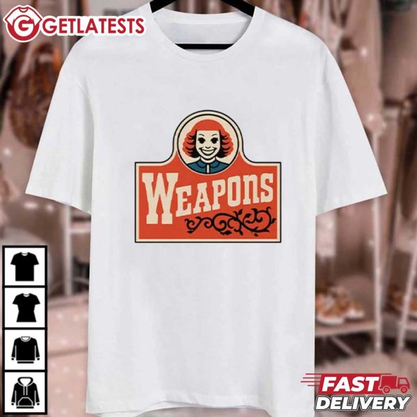 Weapons Movie Gladys Wendys Parody Mystery Horror Film T Shirt (1)