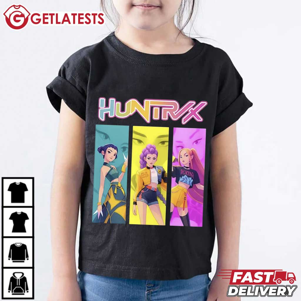 Kpop Demon Hunter Huntrix Girls Movie T-Shirt Kpop Demon Hunter Huntrix Girls Movie T-Shirt