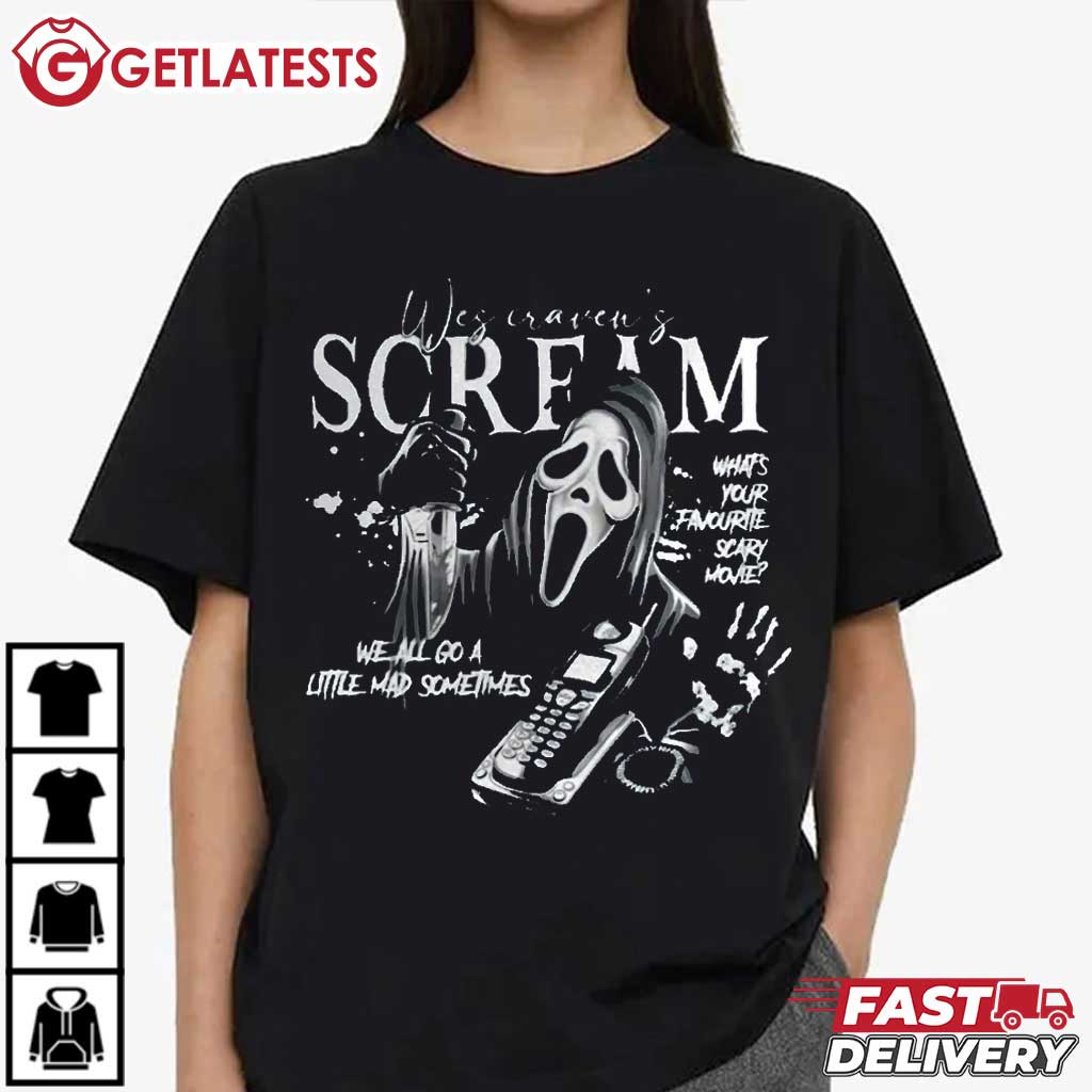 Ghostface Scream Horror Movie Halloween Vintage T-Shirt Ghostface Scream Horror Movie Halloween Vintage T-Shirt