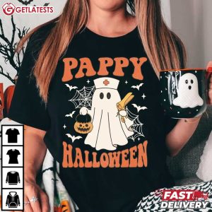 Pappy Halloween Ghost Nurse Obstetrics T Shirt (3)