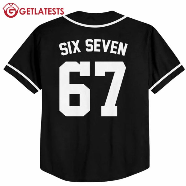 Halloween 6 7 Funny Meme Baseball Jersey (2)