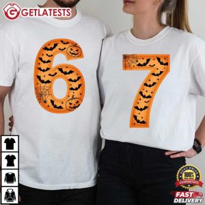 6 7 Six Seven Funny Halloween Couples Shirts (1)