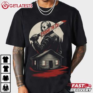 Friday The 13th Vintage Slasher Movie Horror Halloween T Shirt (2)