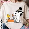 Snoopy And Peanuts Cartoon Thanksgiving T Shirt (2)