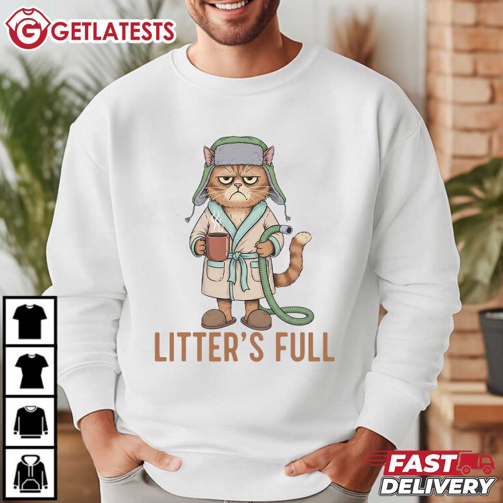 Litters Full Funny Cat Lovers Christmas T-Shirt Litters Full Funny Cat Lovers Christmas T-Shirt