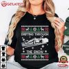 Drifting Through The Snow F1 Race Car Christmas T-Shirt Drifting Through The Snow F1 Race Car Christmas T Shirt (2)