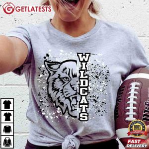 Wildcats Football School Spirit Game Day Sport T Shirt (2)