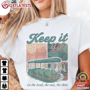 Keep It 100 On The Land The Seas The Skies Disney Trip T Shirt (1)