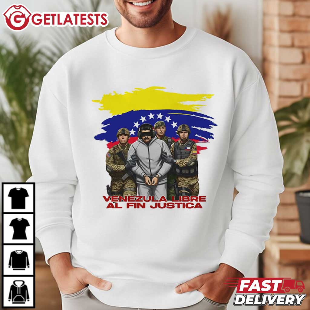 Venezuela Libre Al Fin Justica Maduro Venezuelan Freedom Protest T-Shirt Venezuela Libre Al Fin Justica Maduro Venezuelan Freedom Protest T-Shirt