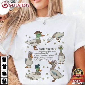 Park Ducks Noun Phrase Funny Duck Lover T Shirt (2)