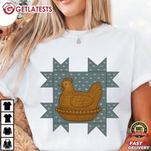 Thrifted Hen In Nest Trendy Cute Chicken Grandma T Shirt 2