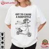 Off To Cause A Kerfuffle Cute Dachshund Wiener Dog T Shirt (1)
