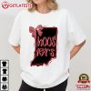 Indiana Hoosiers Game Day State Outline Bow T Shirt (2)