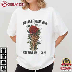 Indiana Finally Wins Rose Bowl Skull With Red Rose Football T Shirt (1)