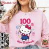 Kitty 100 Days of School Cute Cat Girls Student Gift T-Shirt Kitty 100 Days of School Cute Cat Girls Student Gift T Shirt (3)