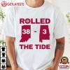 Rolled The Tide 38–3 Alabama Indiana Hoosiers Football Victory T Shirt (2)