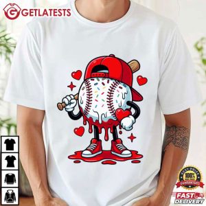 Funny Boys Baseball Happy Valentines Day T Shirt (2)