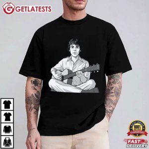 Bob Weir Tribute Guitarist Illustration Retro Legendary Musician Art T Shirt (2)