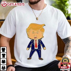 Happy Trump Pin Funny Political T Shirt (2)
